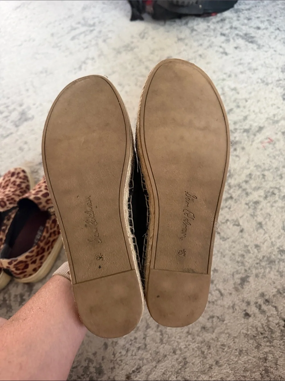 Sam Edelman Black Slip-On Espadrilles
